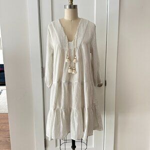 Pink Chicken Women’s Tiered Short Coverup Dress